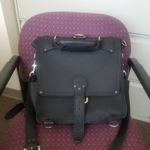 Saddleback slim leather briefcase